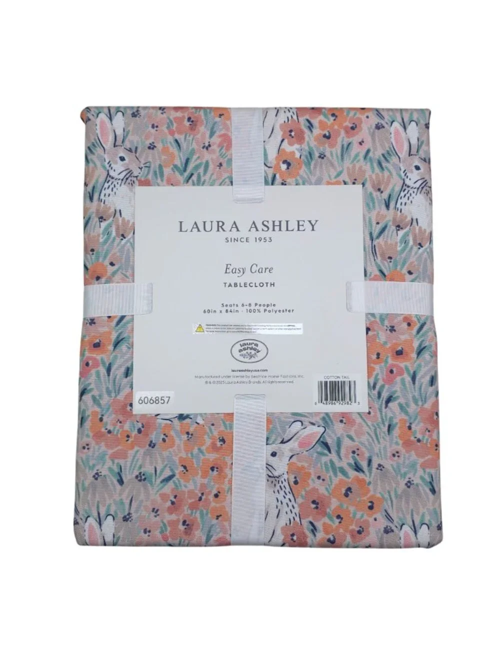 Laura Ashley Easy Care Polyester Tablecloth 60